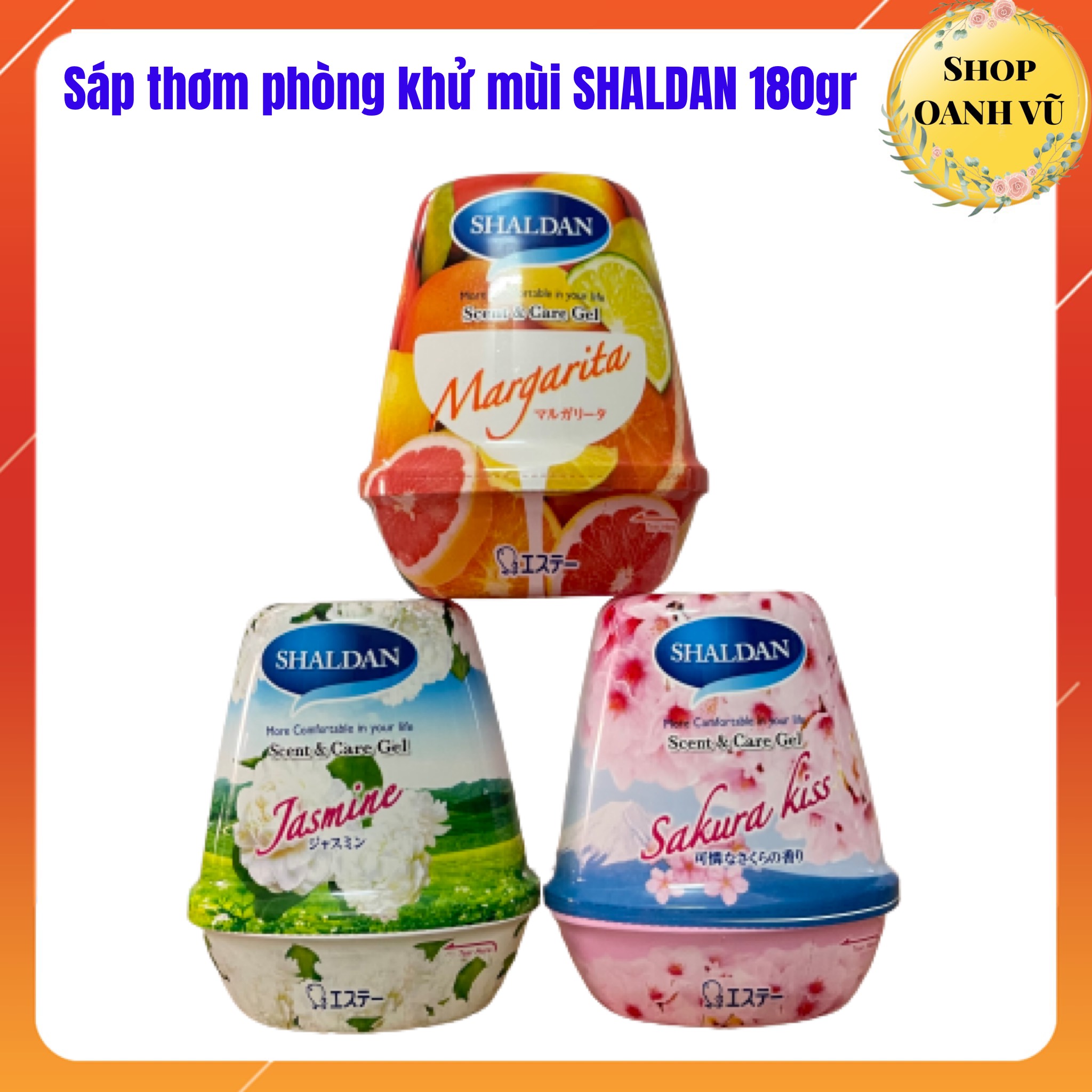 Sáp thơm phòng khử mùi shaldan thái lan 180gr - aloha store