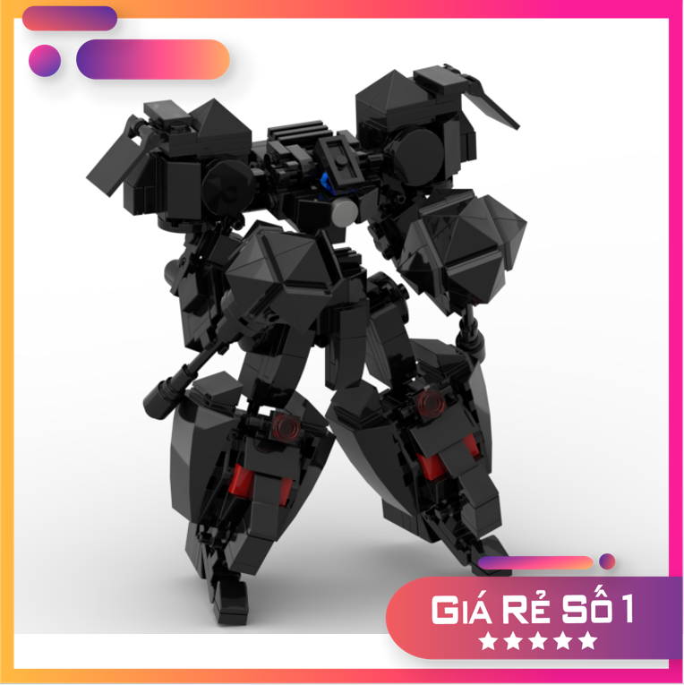 Đồ chơi lắp ráp mech Moc robot Steel Black