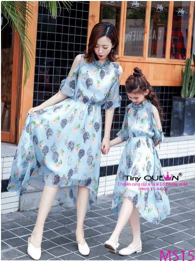 Đầm đôi mẹ và bé cao cấp Hàn Quốc. MS15.