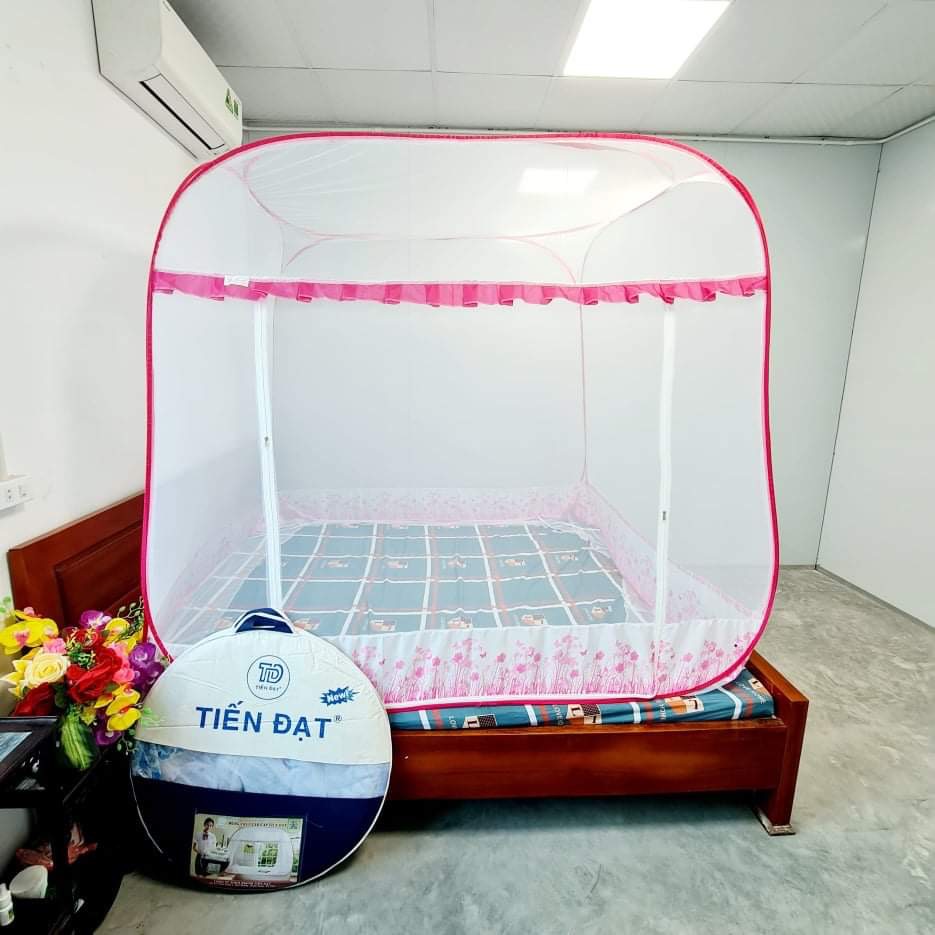 màn ngủ chống muỗi tiến đạt có chân viền