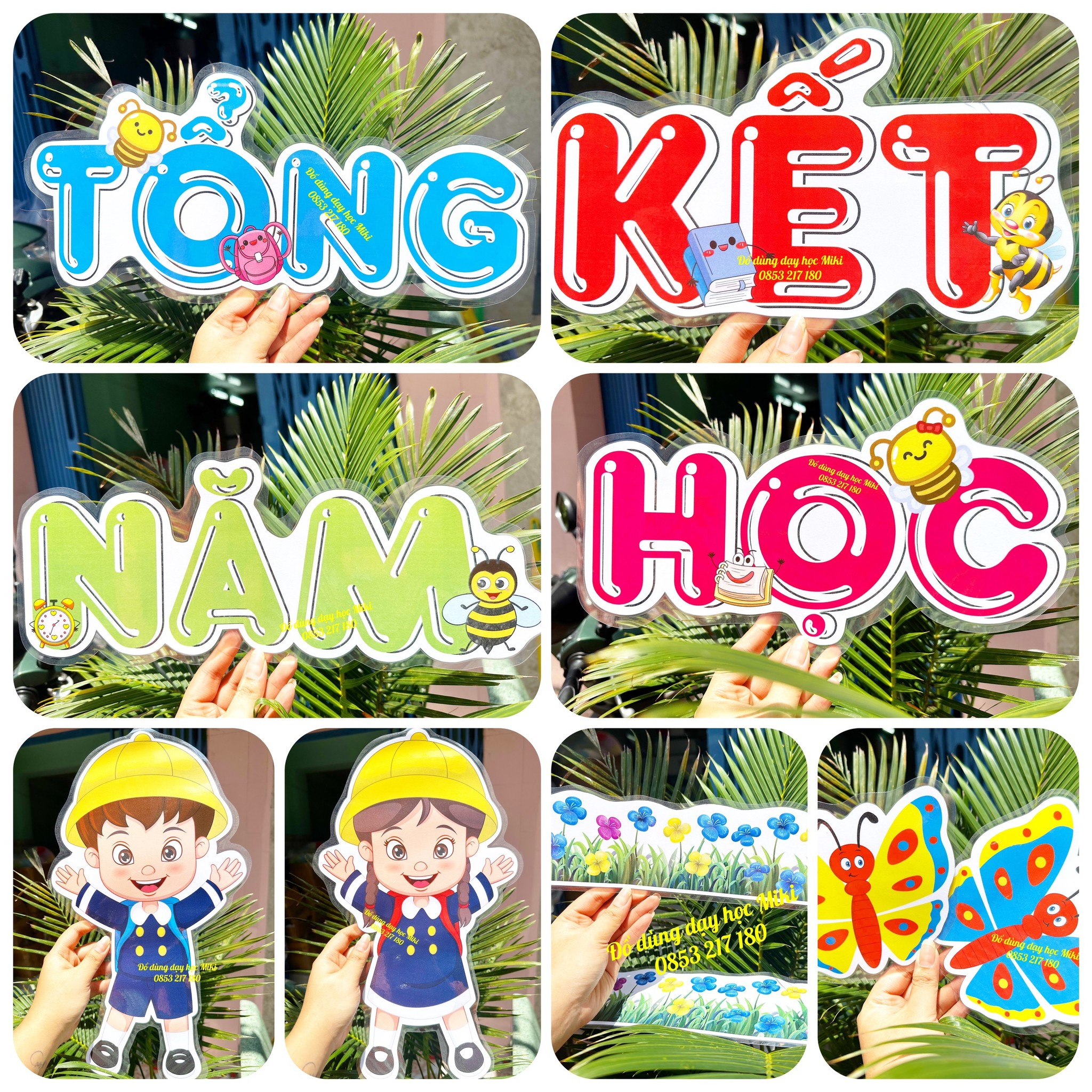 BỘ TRANG TRÍ BẢNG ÉP PLASTIC (Đồ dùng dạy học Miki)