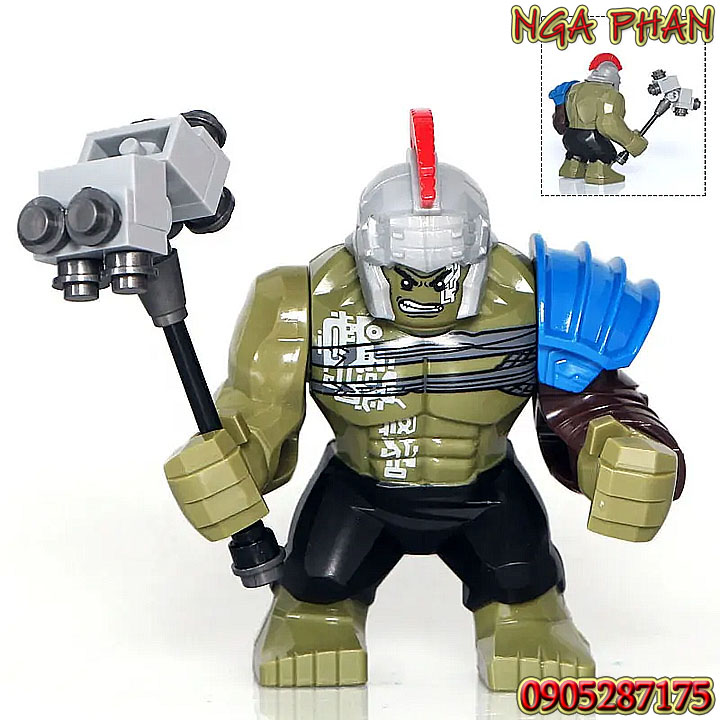 Bigfig Nhân Vật Đấu Sĩ Hulk Gladiator Big Figure Siêu Đẹp Đồ Chơi Xếp Hình Lắp Ráp Gạch Khối Block Brick MOC DIY