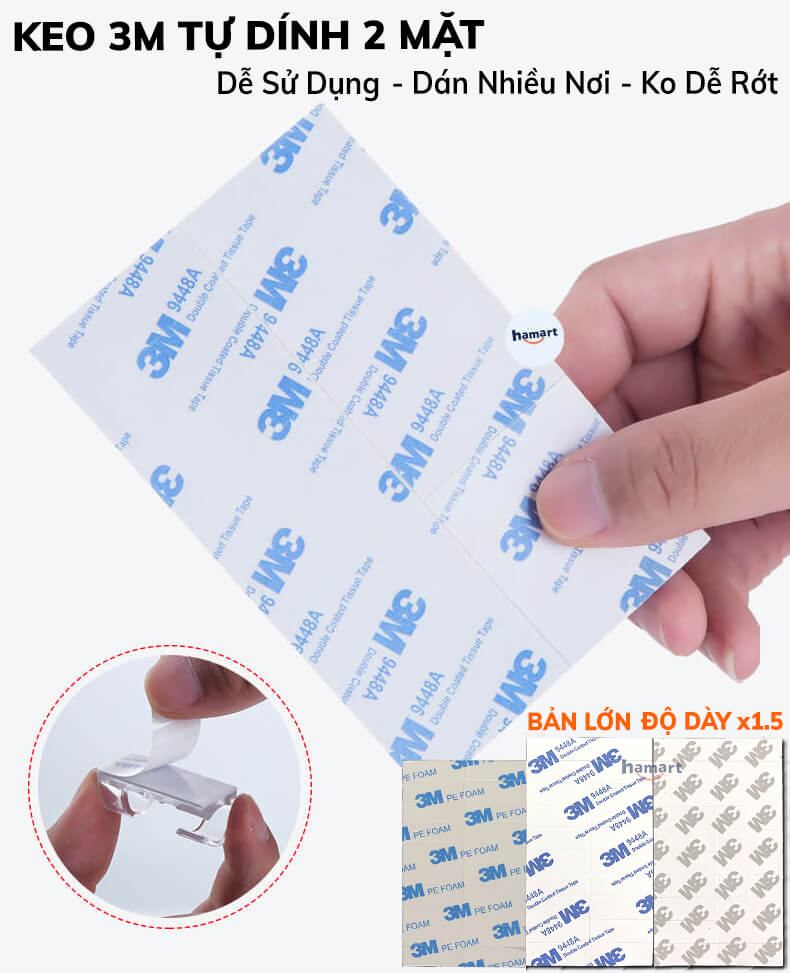 Bộ 20 Kẹp Dây Điện Dán Tường Thông Minh Keo 3M Nẹp Cố Định Dây Điện Chống Rối