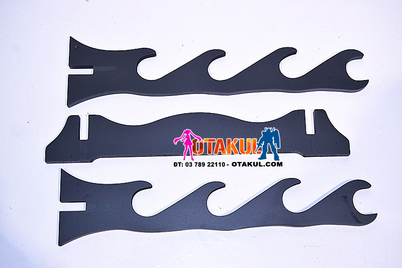 Giá Để Kiếm Gỗ 4 Tầng Đen Nhám Gỗ MDF