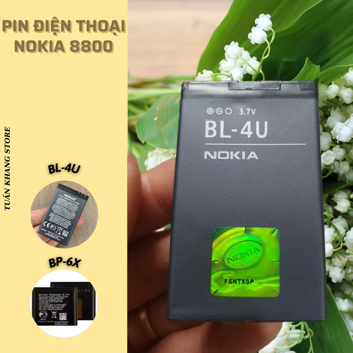 Pin BL-4U Điện Thoại Nokia 8800 Arte