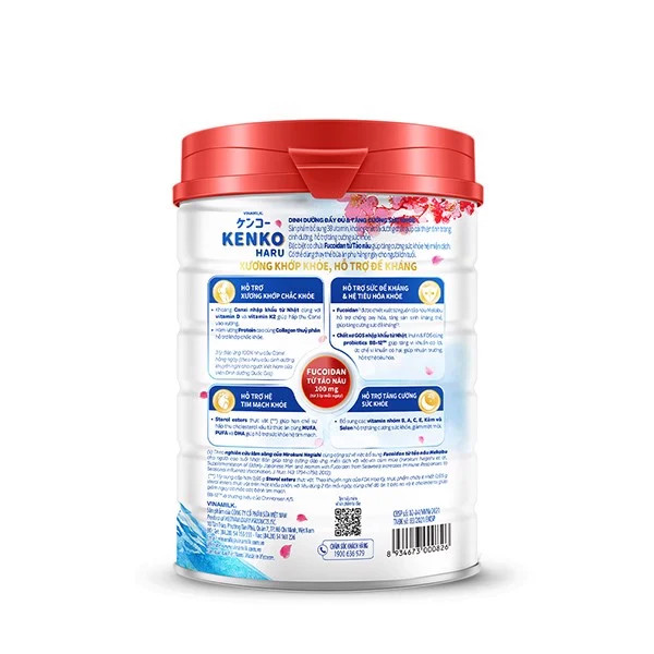 (HSD T10-2025) SỮA BỘT VINAMILK KENKO HARU - HỘP 350G.