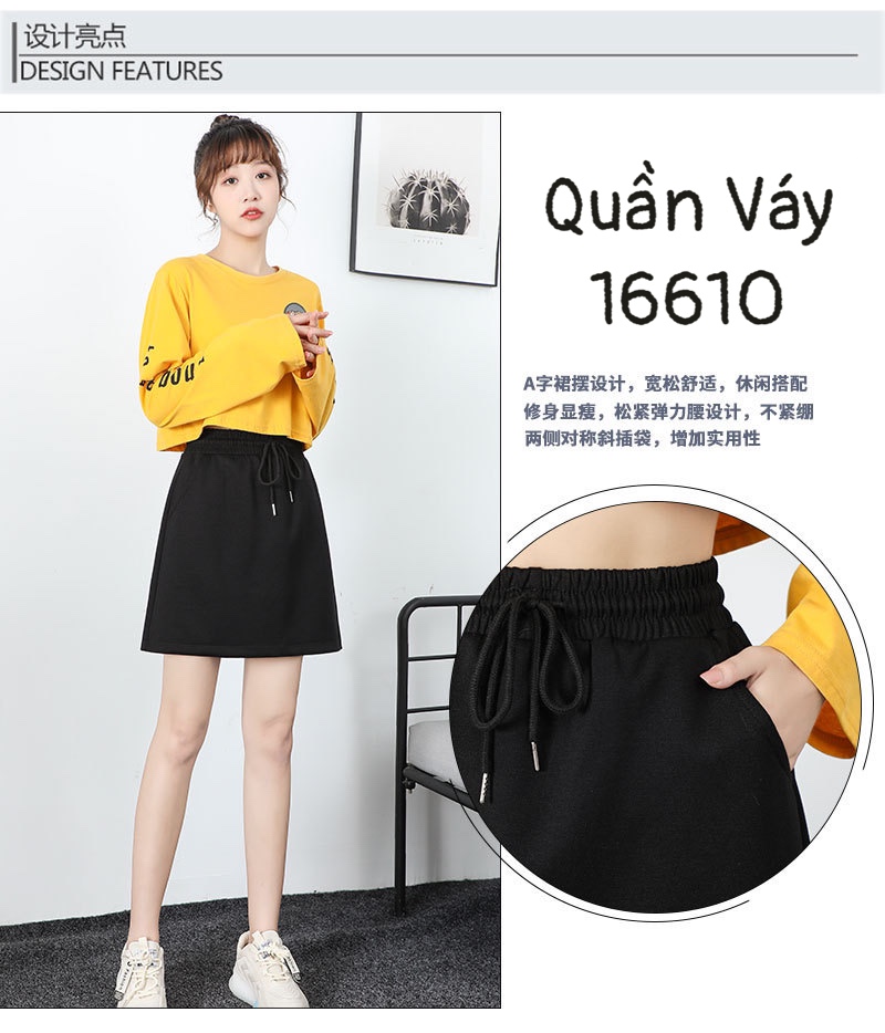Quần Váy BIGSIZE Lưng Thun Thể Thao 16610
