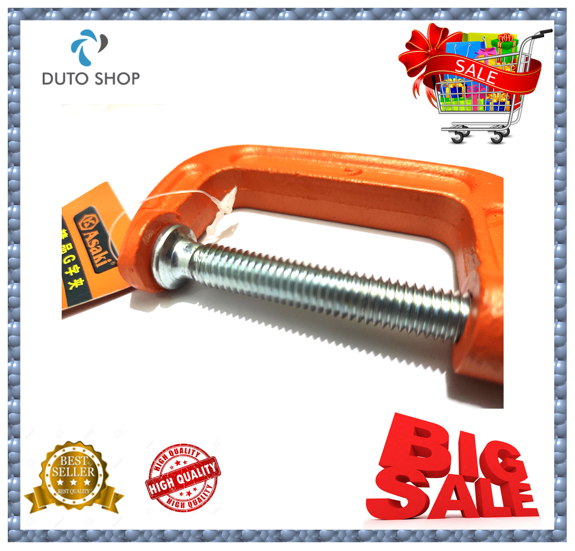 Cảo chữ C Asaki AK-6260 2inch (Vam chữ G)