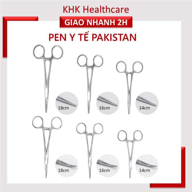 Pen y tế thẳng không mấu đủ kích thước xuất xứ Pakistan dụng cụ sơ cứu