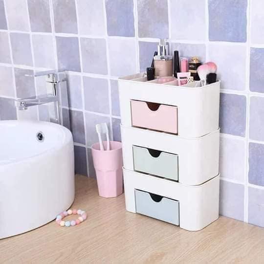 KỆ ĐỰNG MĨ PHẨM NHỰA MINI CÓ NGĂN KÉO