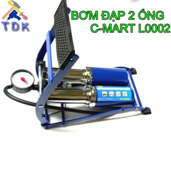 Bơm đạp 2 ống c-mart l0002