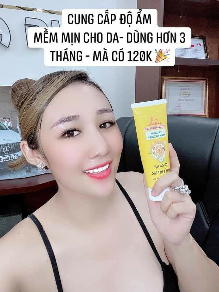 Sữa rửa mặt collagen x3
