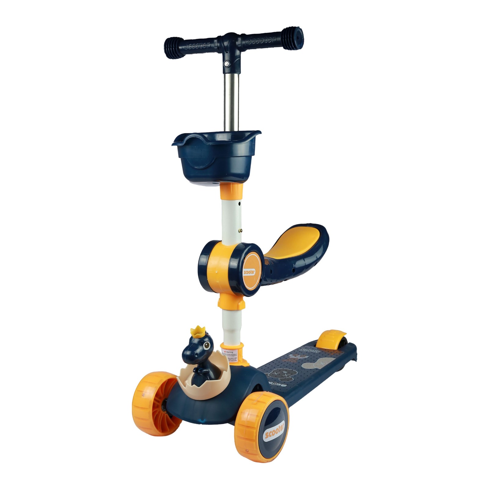 [Qùa tặng Enfa] Đồ chơi xe scooter 2 trong 1 động vật (giao mẫu ngẫu nhiên)