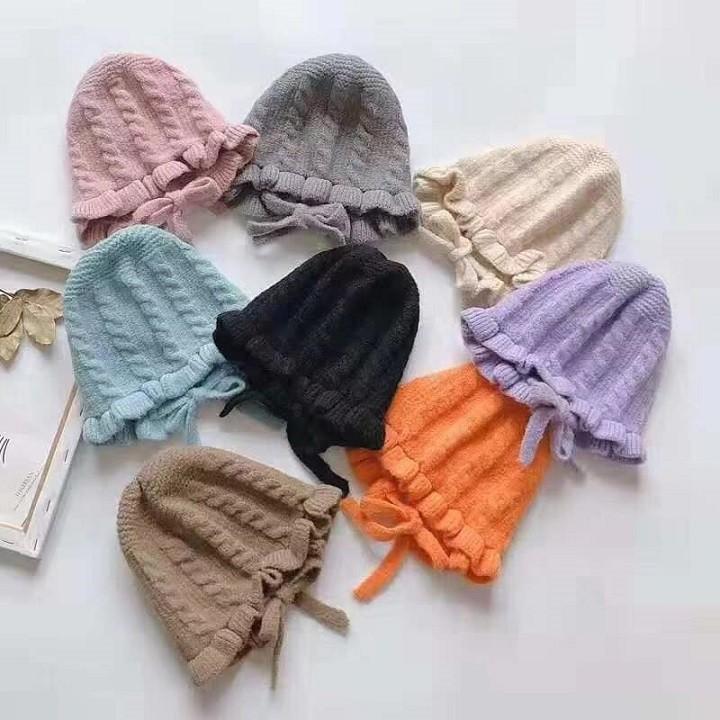 Mũ Len Xoăn Trẻ Em