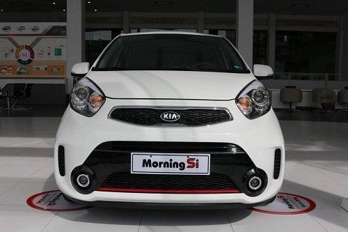 Miếng dán 3D chữ SI độ kia morning màu ĐỎ