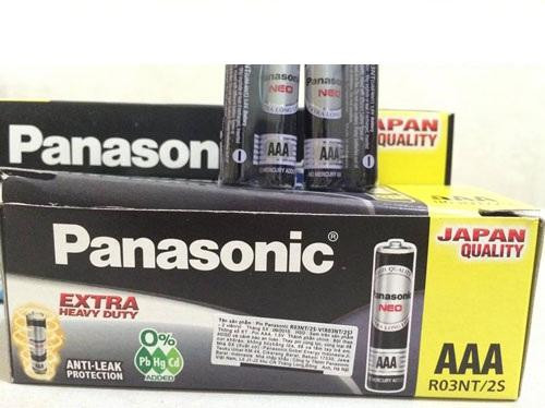 Hộp 30 vỉ (60 viên) pin đũa đen AAA NEO Panasonic R03NT/2S (Hàng chính hãng)