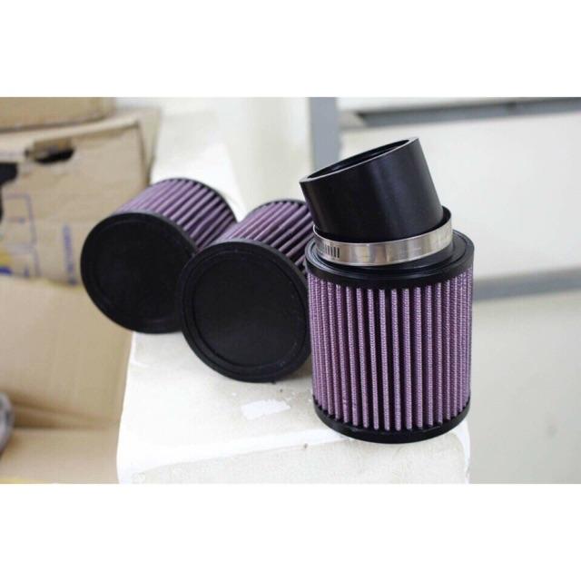 [HCM]Lọc Gió Pô Air Tăng Tốc K&N Hình Trụ Cho Mọi Loại Xe Tặng Kèm Cao Su Nối  - Size Nhỏ