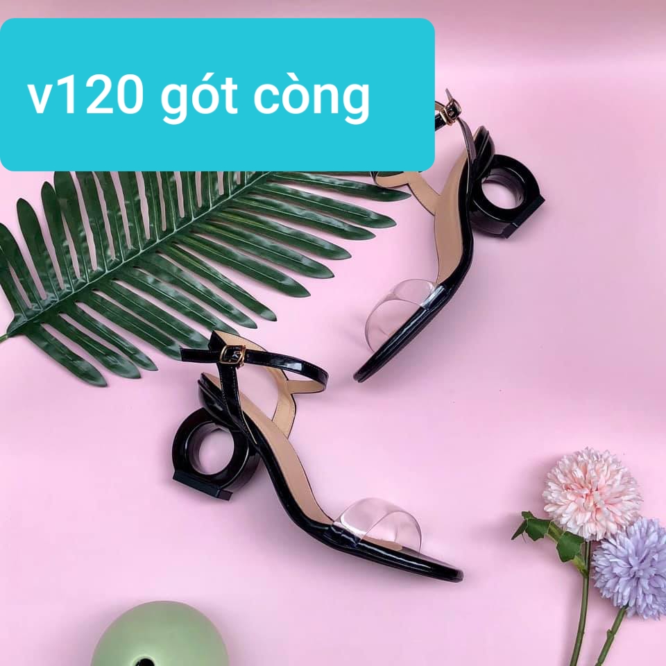 [HCM]giày cao gót gót còng 7 phân big size