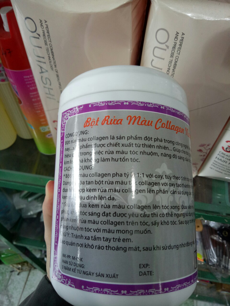 BỘT TẨY TÓC 9D NANO COLLAGEN