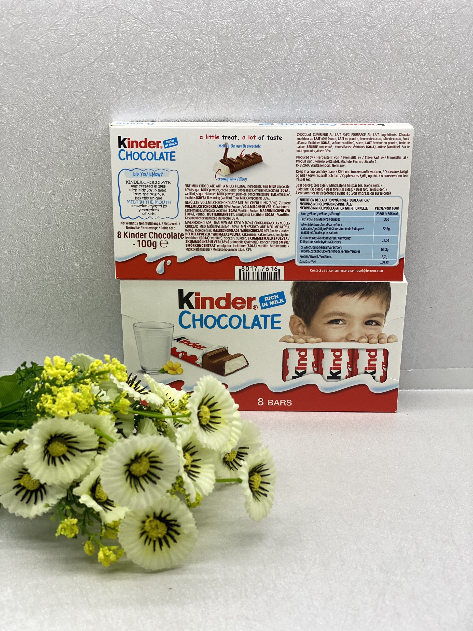 Socola thanh Kinder sữa 100gr - Đức
