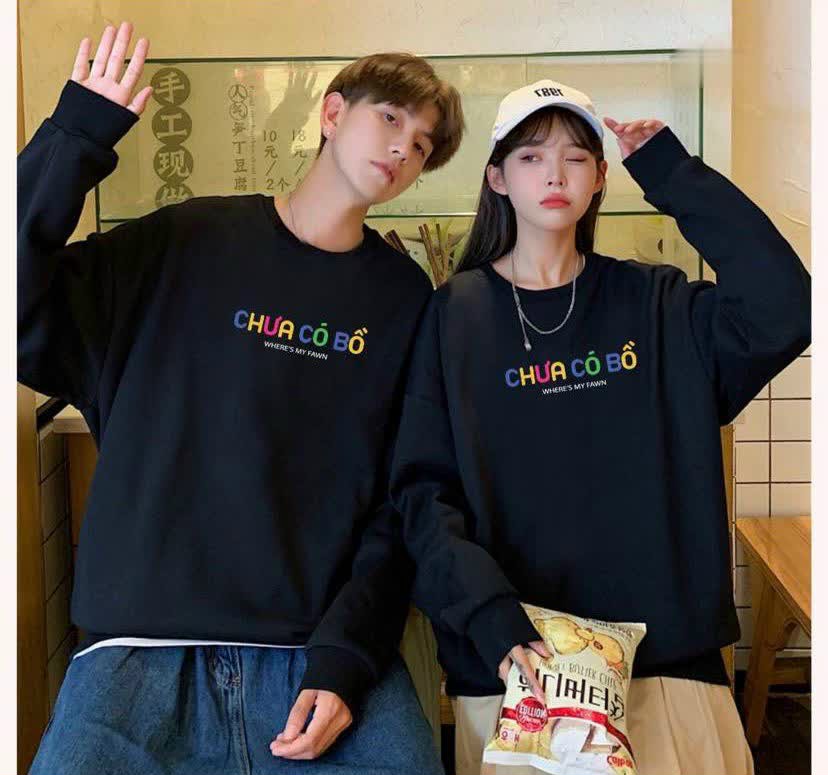 ÁO KHOÁC CẶP ĐÔI HOODIE SWEATER UNISEX IN CHỮ CHƯA CÓ BỒ CỰC HOT, CHẤT NỈ DÀY DẶN, PHONG CÁCH CỰC CHẤT COOL NGẦU TP800