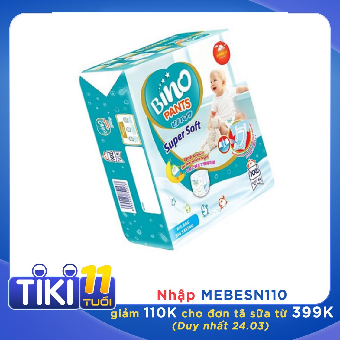 [HCM]ta quan bino size m 60 mieng 6-11kg