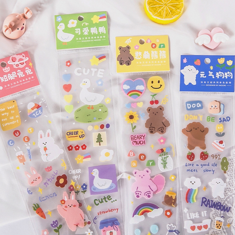 [HCM]1 tấm sticker dài dễ thương trang trí đa dụng (Hàng có sẵn)