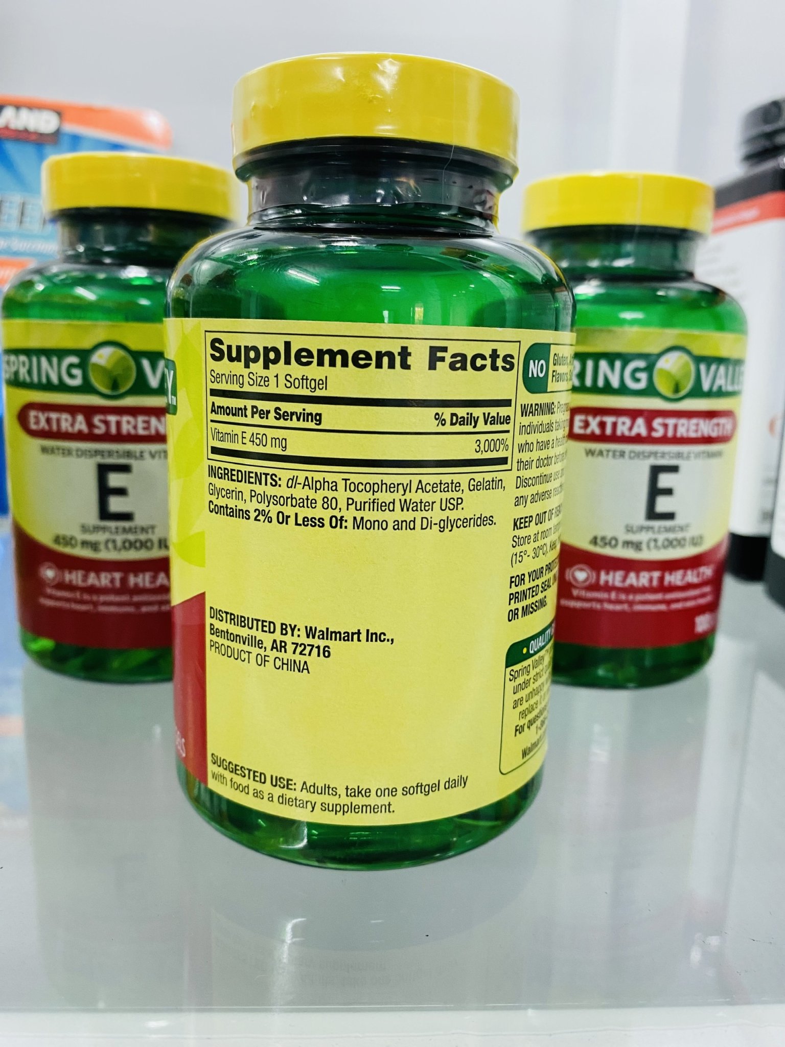 Viên Uống Spring Valley Extra Strength Vitamin E 450mg (1000IU) 100 viên