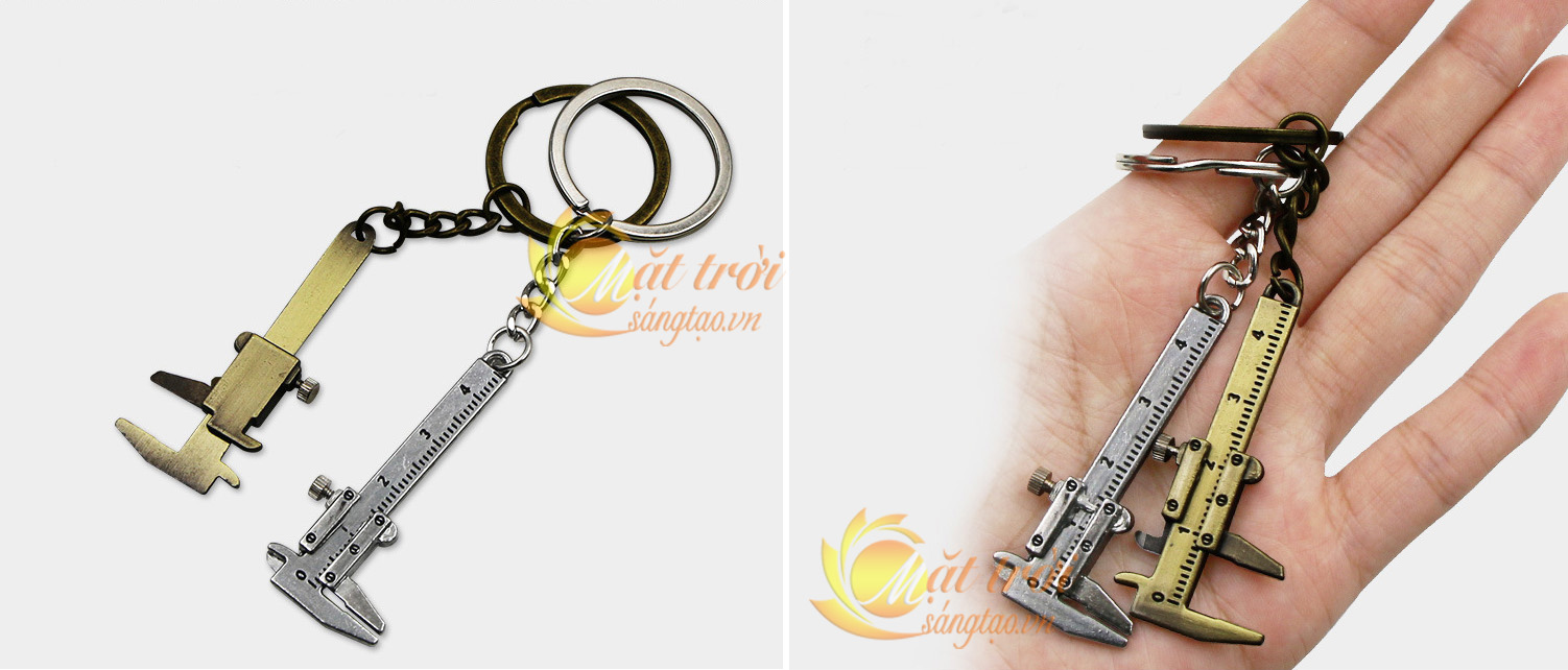 Móc khóa thước cặp mini