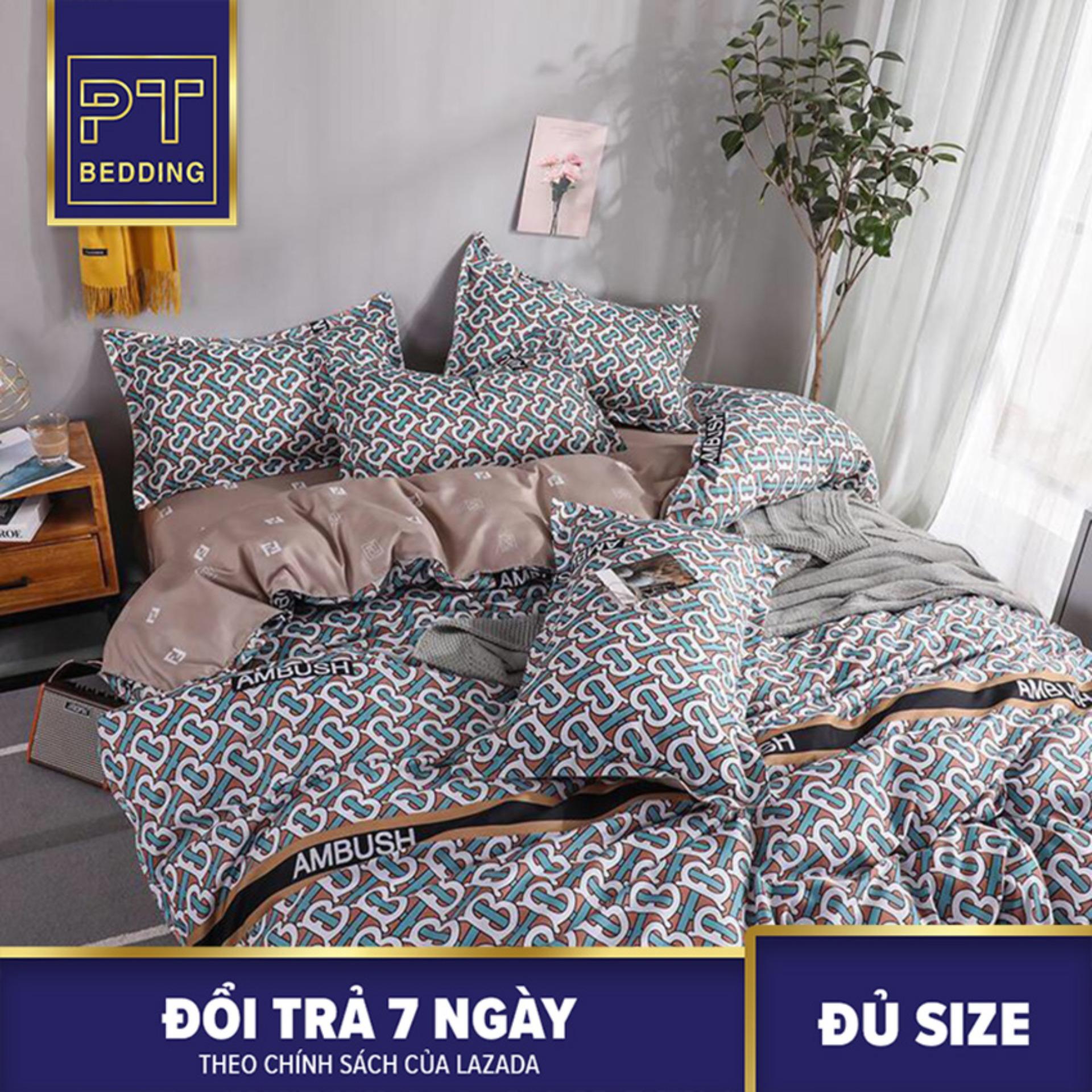 Bộ Chăn Ga Gối ( 01 Drap + 1 vỏ mền + 2 áo gối ) Họa Tiết Báo Ambush