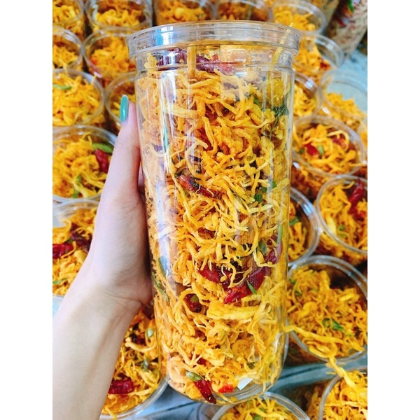 [HCM]KHÔ GÀ LÁ CHANH PET 300G