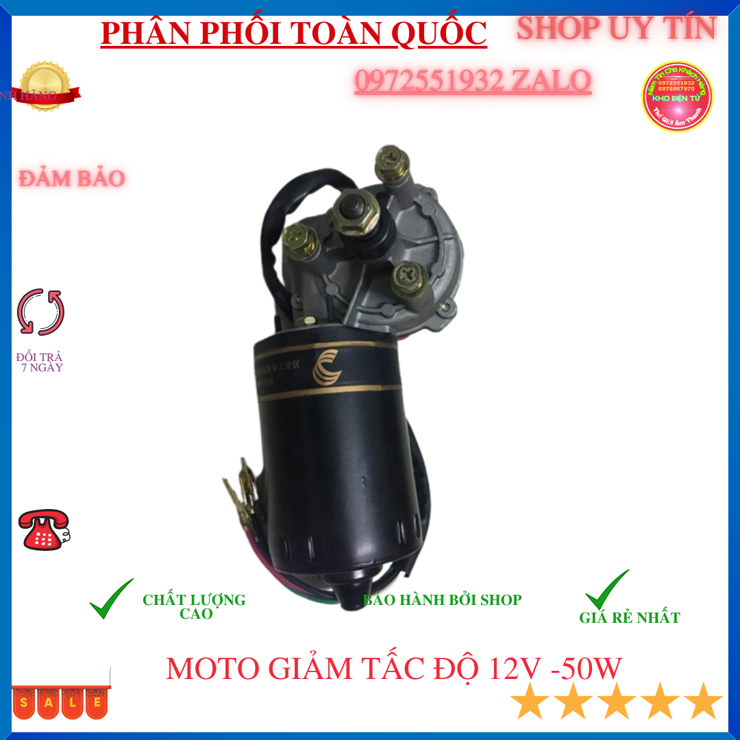 Mô tơ giảm tốc 12v chế máy quay thịt vịt quay