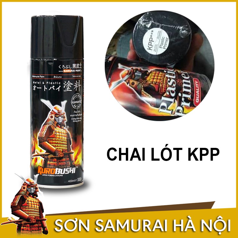 Sơn lót samurai - Chai sơn lót nhựa KPP - sơn xịt samurai