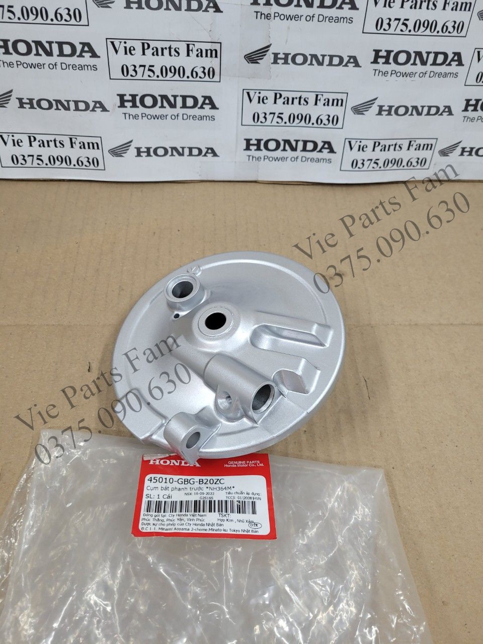 Má đùm trước Super Dream, Wave nhỏ 2 bóng, hàng din Honda mới 100%