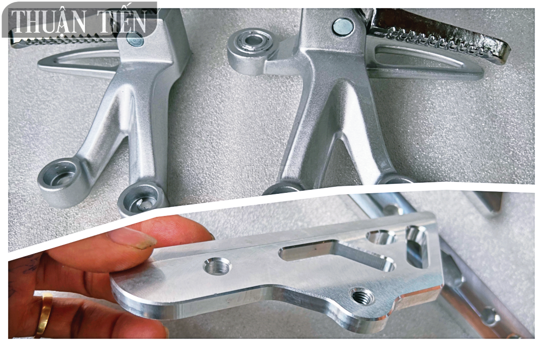 Pas gac chân nhôm raider hàng loại 1.