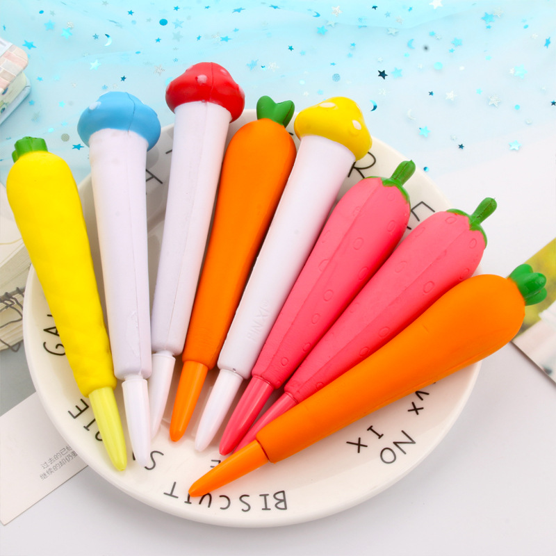 Combo 2 bút squishy gel mực đen - Mèo đeo nơ