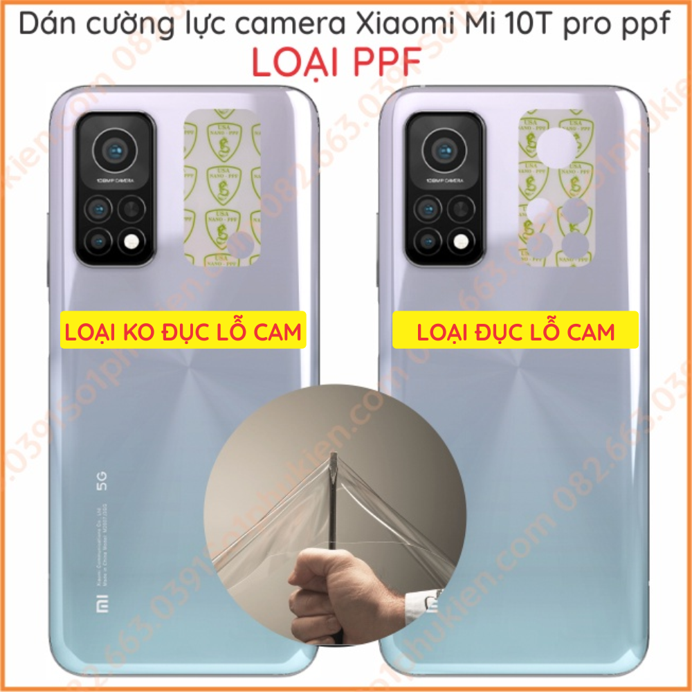 Dán cường lực camera Xiaomi Mi 10T pro siêu bền siêu bảo vệ