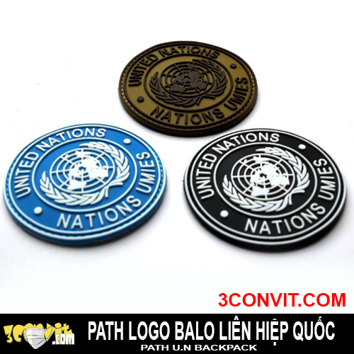 Path logo phù hiệu U.N dán balo