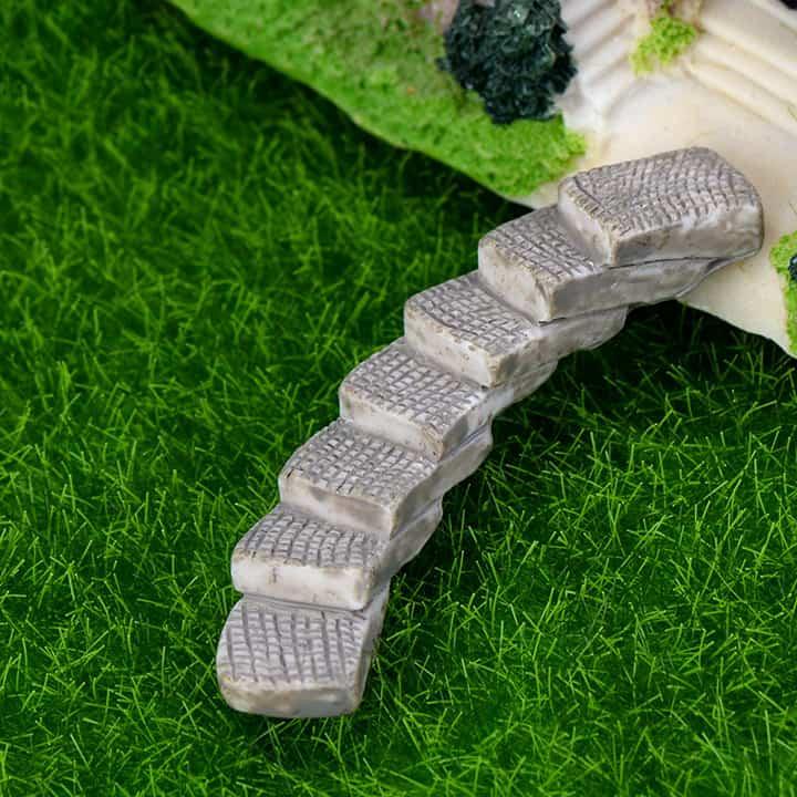 Phụ Kiện Tiểu Cảnh Cầu Thang Xám, (Combo: 2 cái) 1.5*4.5 cm (CA100-2).
