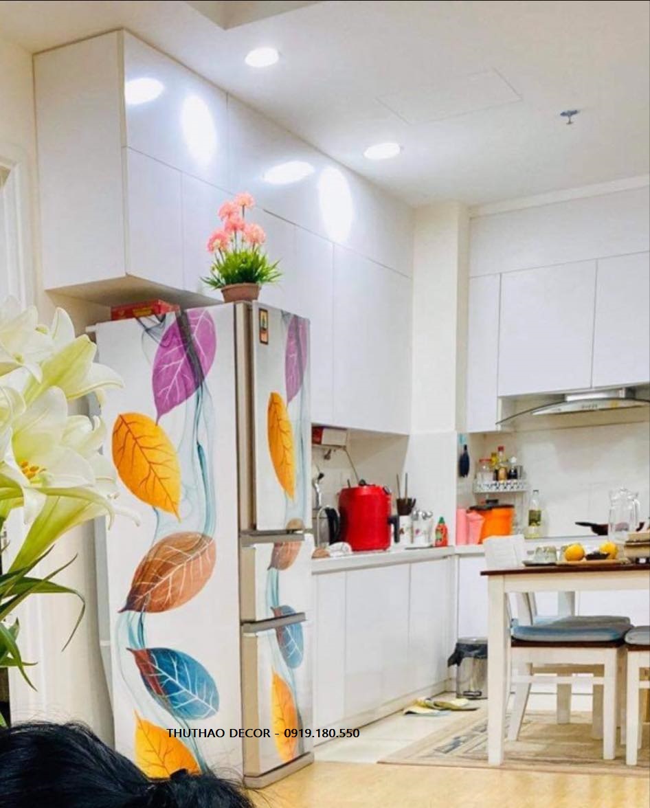 [HCM] Miếng dán tủ lạnh 80x180 cm - THUTHAODECOR