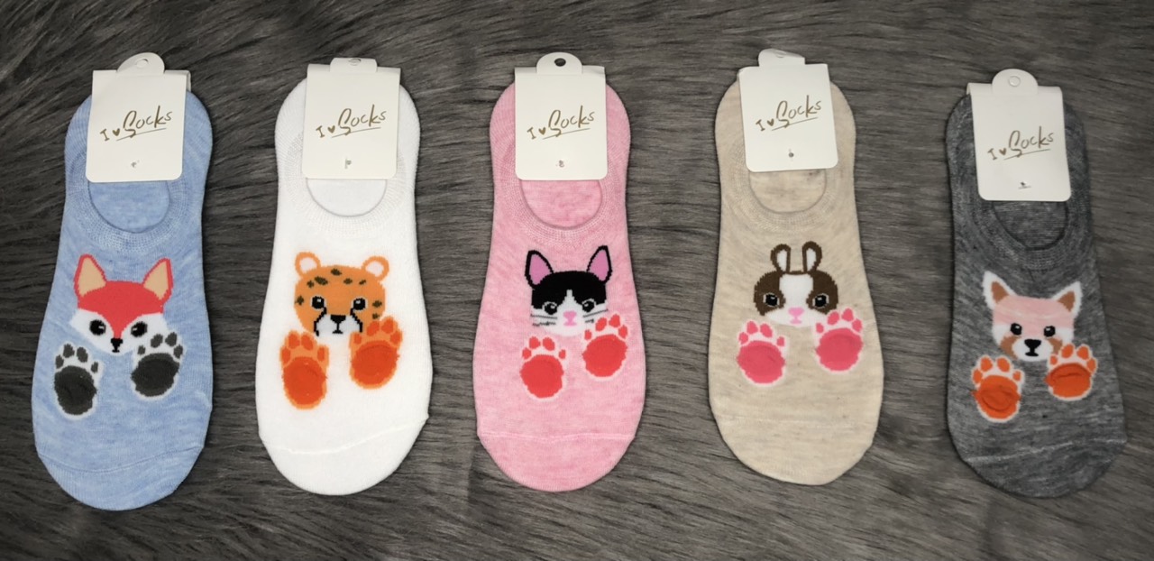 [HCM]Combo 5 đôi vớ nữ hình thú 3d  thun cotton 100% , ảnh thật