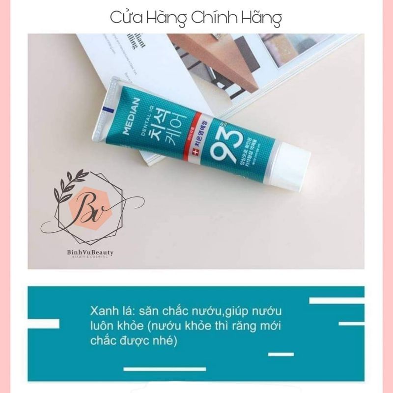 KEM ĐÁNH RĂNG TRẮNG RĂNG MEDIAN 93% HÀN QUỐC 120G
