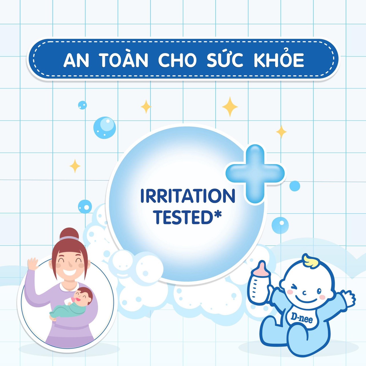 Nước rửa bình sữa & rau quả D-nee 500ml