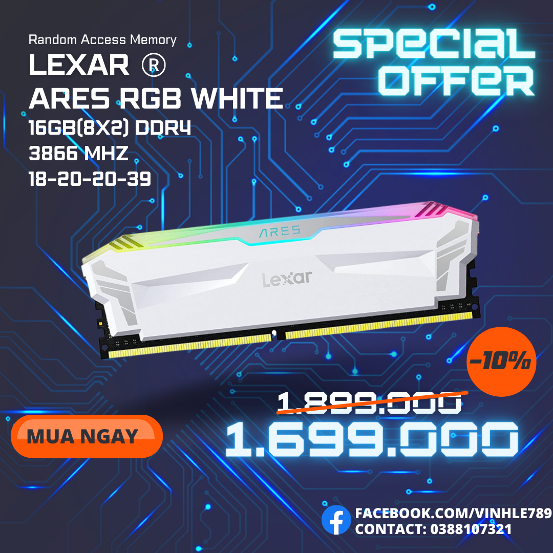 Lexar Ares RGB 16GB (8x2)