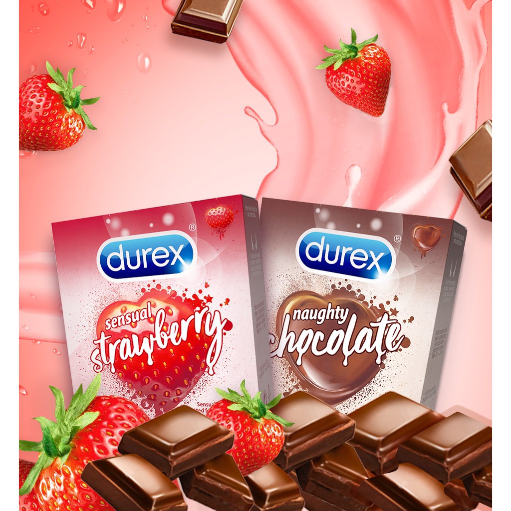 Bao cao su Durex Naughty Chocolate 3 bao / hộp