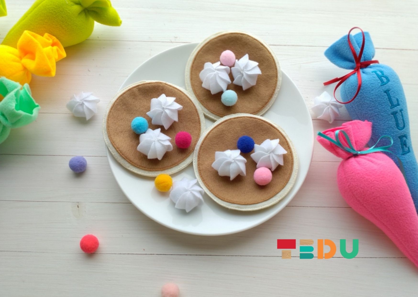 Combo Pancake - Đồ chơi an toàn vải nỉ Tedu