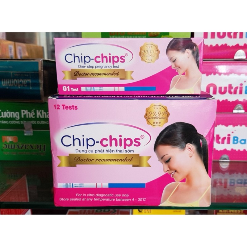 que thử thai chip chips