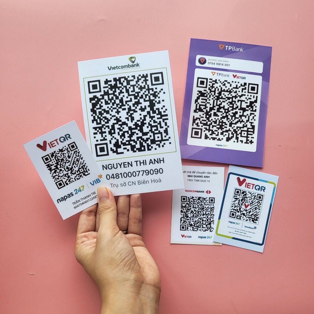Tem Mã Qr Code ngân hàng (In theo yêu cầu)