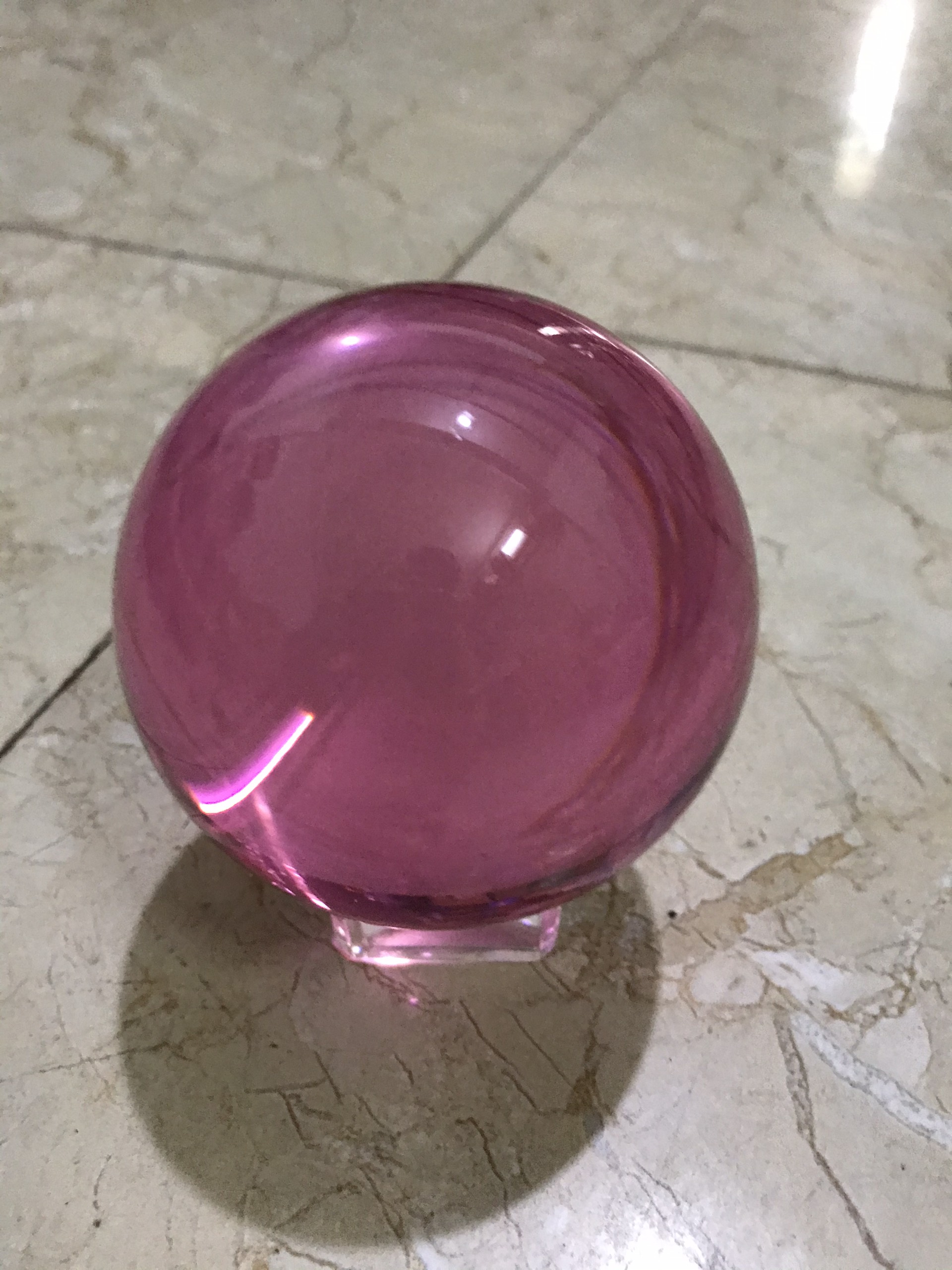 QUẢ CẦU PHONG THỦY PHA LÊ 8CM
