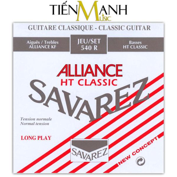 Bộ dây đàn cổ điển Classic Guitar Savarez Normal Tension 540R (Alliance HT Classic Standard Red Card Nylon String Sets)
